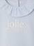 Girl's ruffled sweatshirt light blue 