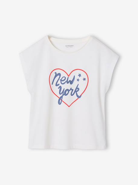 Pack of 3 girls' short-sleeved t-shirts - BASICS pale blue+rosy 