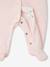 Pack of 2 Corduroy Sleepsuits with Front Opening for Babies beige+rose 