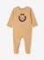 Sleepsuit for newborn boys with opening beige 