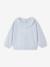 Girl's ruffled sweatshirt light blue 