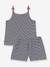 Set of Petit Bateau pyjamas with braces navy blue 