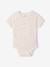 Pack of 3 short-sleeved girl's bodysuits rose 