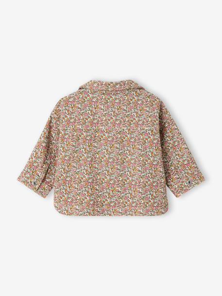 Baby girl's cotton popper jacket multicoloured 