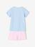 Girls' Bluey cotton pyjama shorts striped pink 