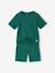 Pack of 2 plain short pyjamas chambray blue 