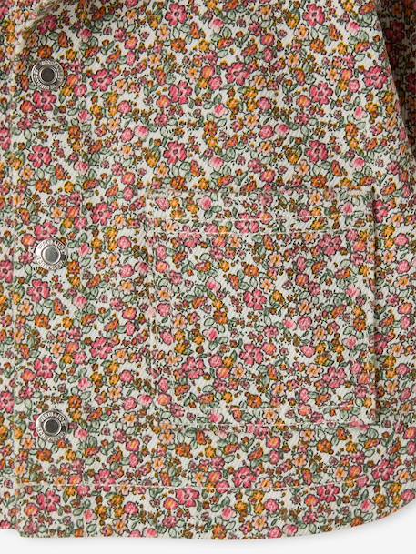 Baby girl's cotton popper jacket multicoloured 