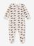 Baby velvet sleepsuit with whale design beige 