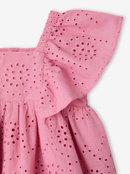 Baby Girls’ Cotton Broderie Anglaise Dress rose 