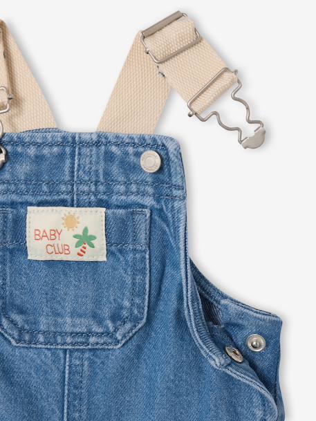 Set T-shirt dungaree for babies stone 
