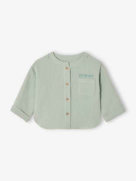 Set of 3-piece shorts for baby boys aqua green 