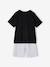 Boys' cotton pyjama shorts with PLAYSTATION logo black 