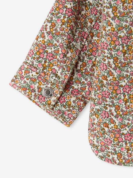 Baby girl's cotton popper jacket multicoloured 