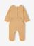 Sleepsuit for newborn boys with opening beige 