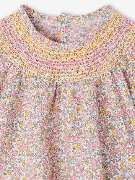 Girl's set blouse + short multicoloured 