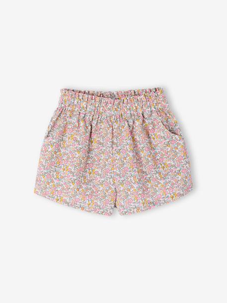 Girl's set blouse + short multicoloured 