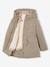 Girl's 3-in-1 parka and floral print windcheater khaki 