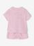 Girls' organic cotton 2-piece pyjamas rosy 