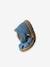 Leather Sandals with Hook-&-Loop Fastenings, for Babies denim blue+sandy beige 