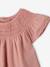 Dress and bloomer set for baby girls in cotton blush 