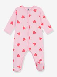 Baby sleepsuit with heart print