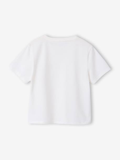 Pack of 3 Plain T-Shirts for Girls ecru+pale pink 