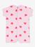 Baby playsuit with heart print rose 