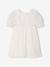 Bohemian girl's dress with lace sleeves white 