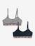 Pack of 2 sports bras Levi's navy blue 