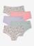 Pack of 5 girls' maternity shorties sage green 