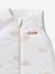 Sleeveless baby sleeping bag with central opening, customisable, IN THE CLOUDS printed white 