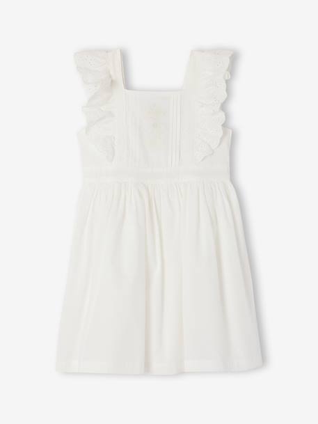 Frilly skater dress white 