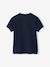 Boy's Mao collar polo shirt ecru+navy blue+sky blue 