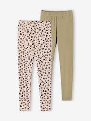 Girls-Pack of 2 Basics Leggings for Girls