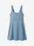 Dress with back opening light blue 