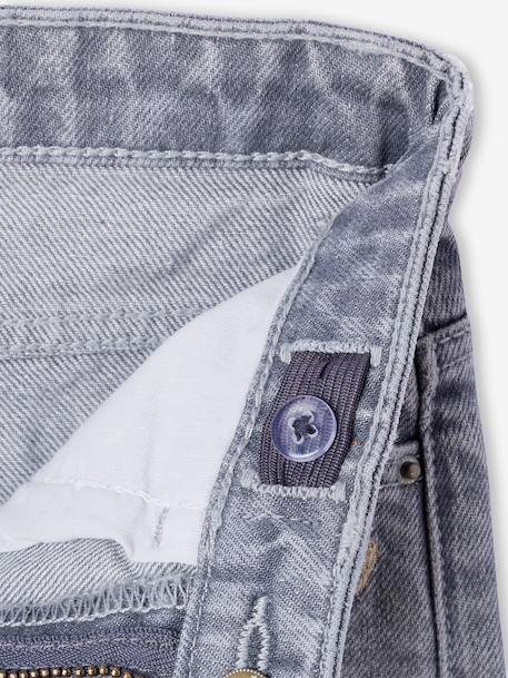 Wide-Leg Jeans, Frayed Hems, for Girls bleached denim+deep blue+grey+stone 