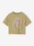 Short Sleeve T-Shirt for Girls ecru+khaki 