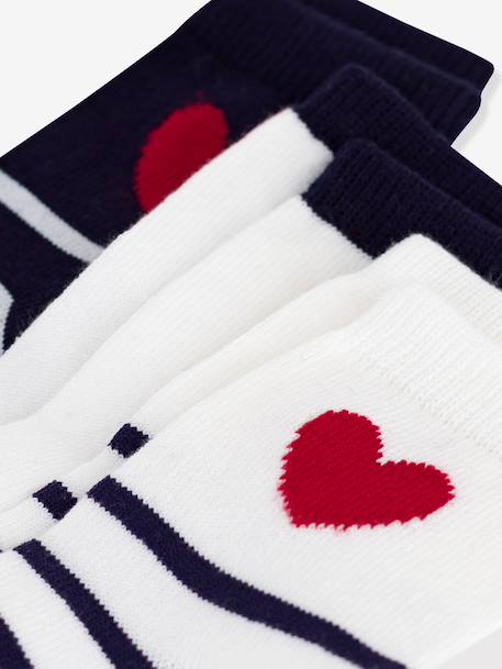 Pack of 3 pairs of baby socks navy blue 