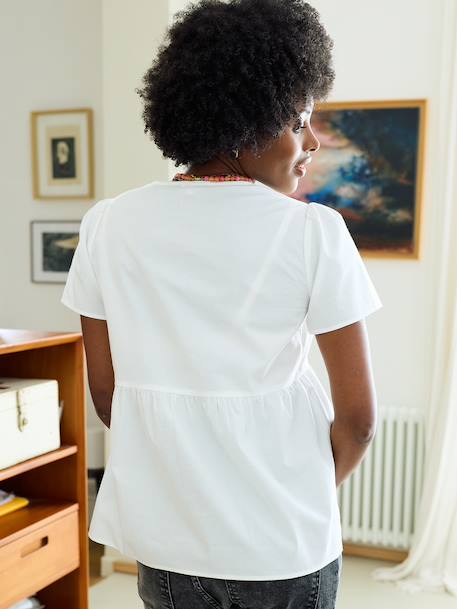 Nursing clothes blouse white 