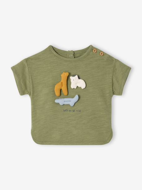 Set of 2 cotton pieces for boys khaki 