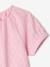 Embroidered short-sleeved T-shirt pale pink 