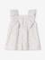 Baby dress with frill print printed white 