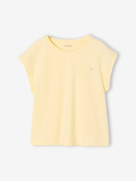 Plain Basics T-Shirt for Girls aqua green+ecru+pale yellow+sweet pink 