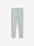 Girls' floral print sports leggings ecru 