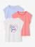 Pack of 3 girls' short-sleeved t-shirts - BASICS pale blue+rosy 
