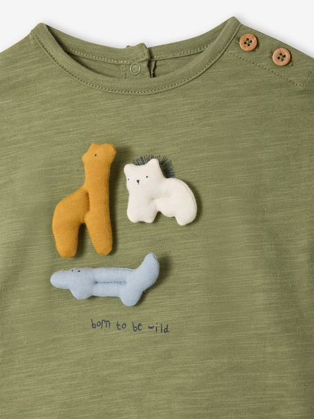 Set of 2 cotton pieces for boys khaki 