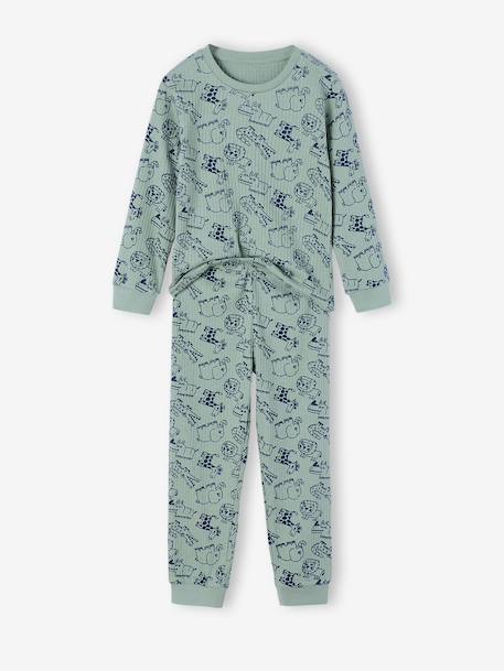 Boy's jungle pyjamas sage green 