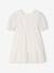Bohemian girl's dress with lace sleeves white 