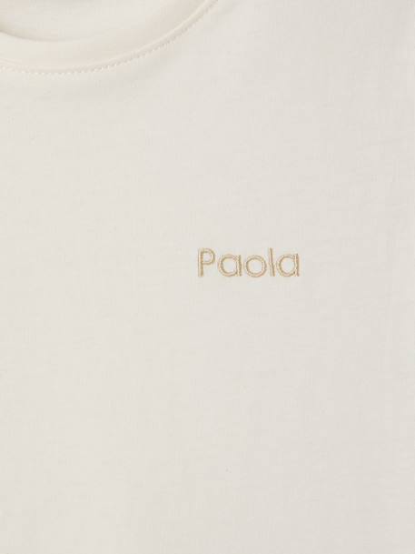 Pack of 3 Plain T-Shirts for Girls ecru+pale pink 