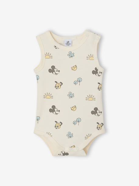 Pack of 2 sleeveless baby boy bodysuits denim blue 